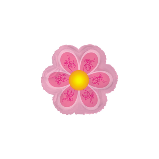 CTI Foil Balloon Daisy Pink & Yellow 9"
