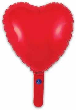 Oaktree 5 Pack Foil Balloon Red Heart 9