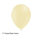 Decotex Pastel Matte Yellow 11" Latex 50pk
