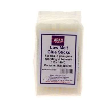 Low Melt Glue Sticks 1kg Bag (19cm x 10mm)