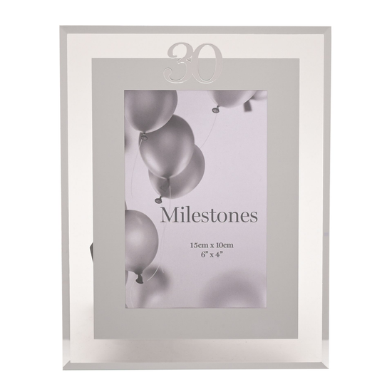 Milestones Frame Silver Age 30 4x6
