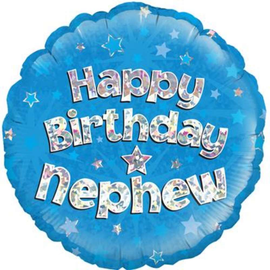Oaktree Nephew Blue 18" Foil Balloon