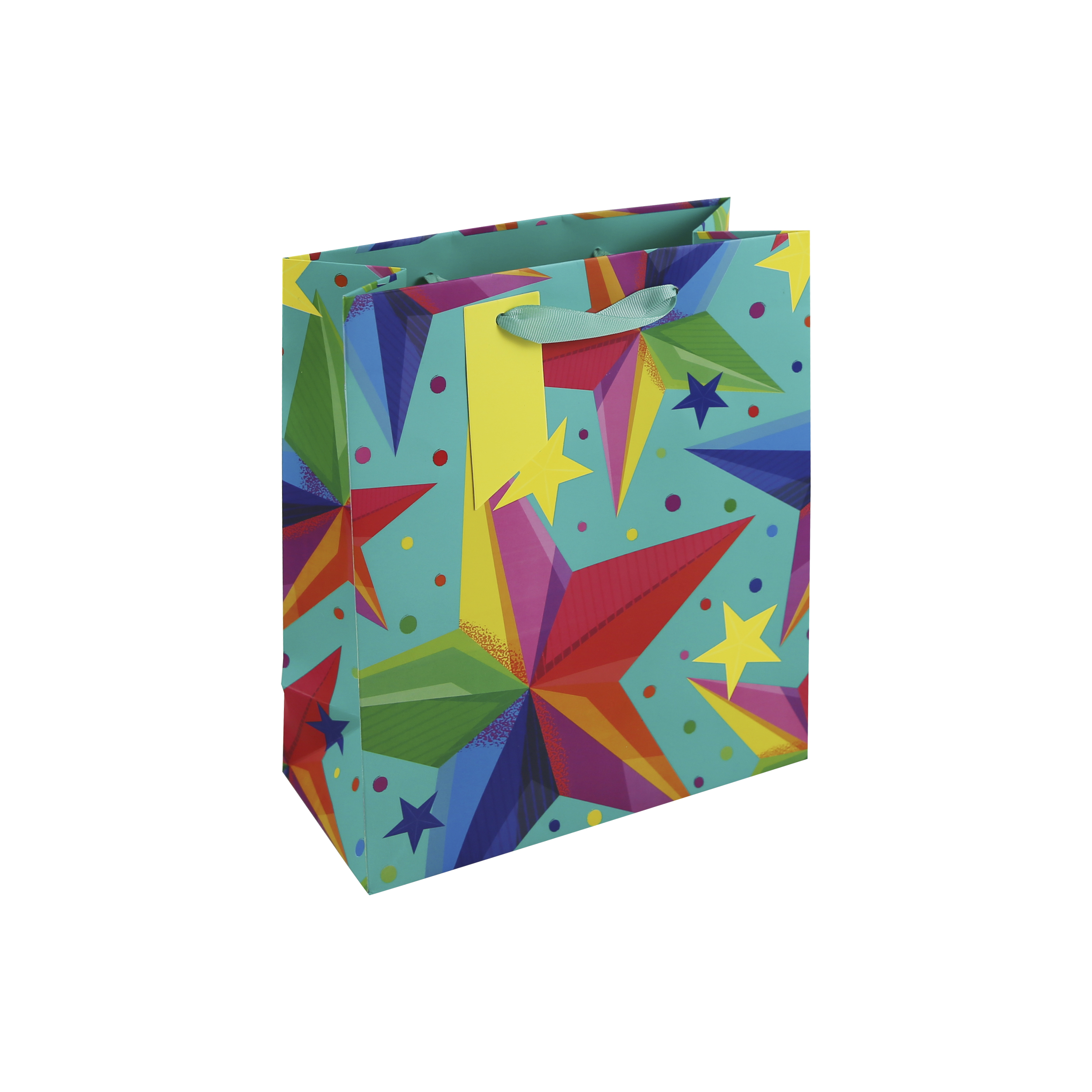 Neon Stars Medium Gift Bag 6pk