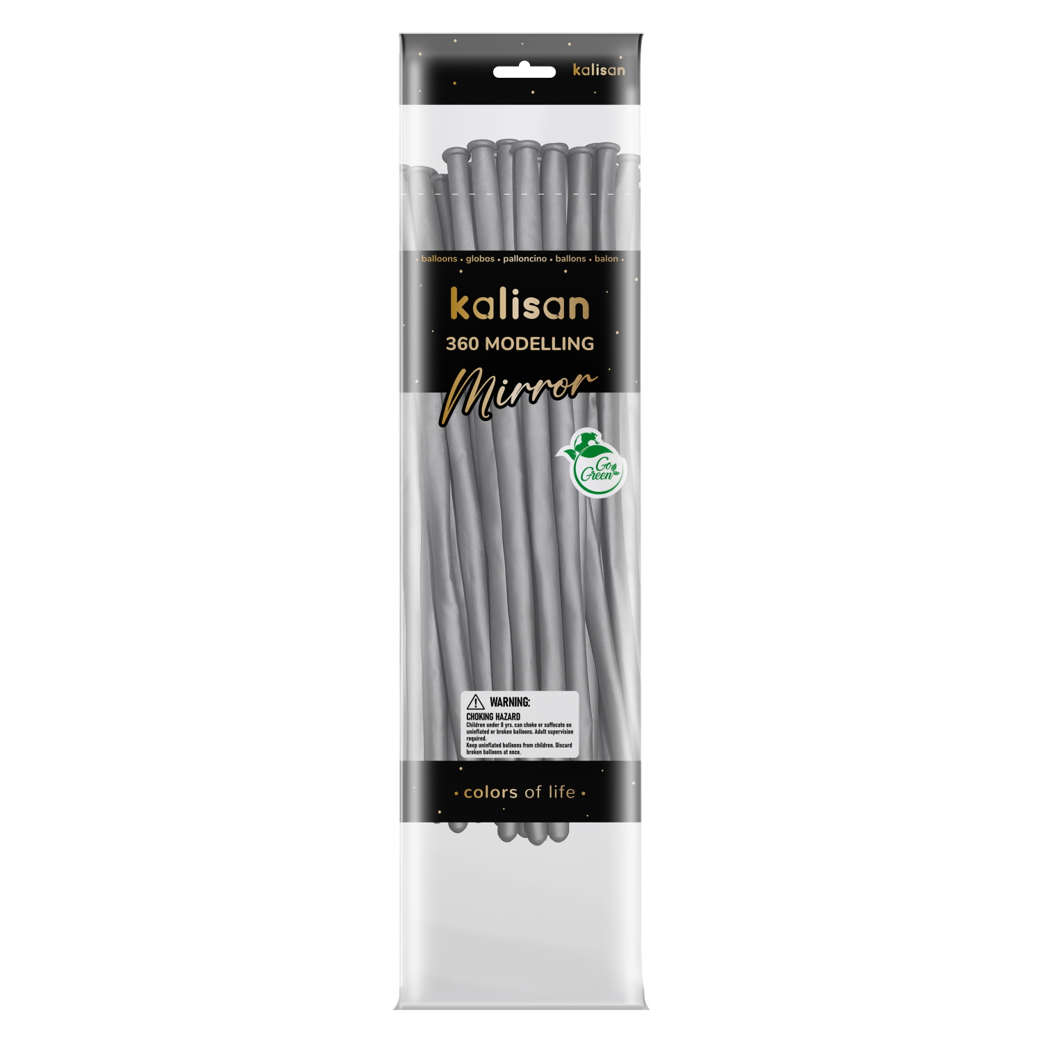 Kalisan 360 Nozzle Up Latex Mirror Silver 50pk