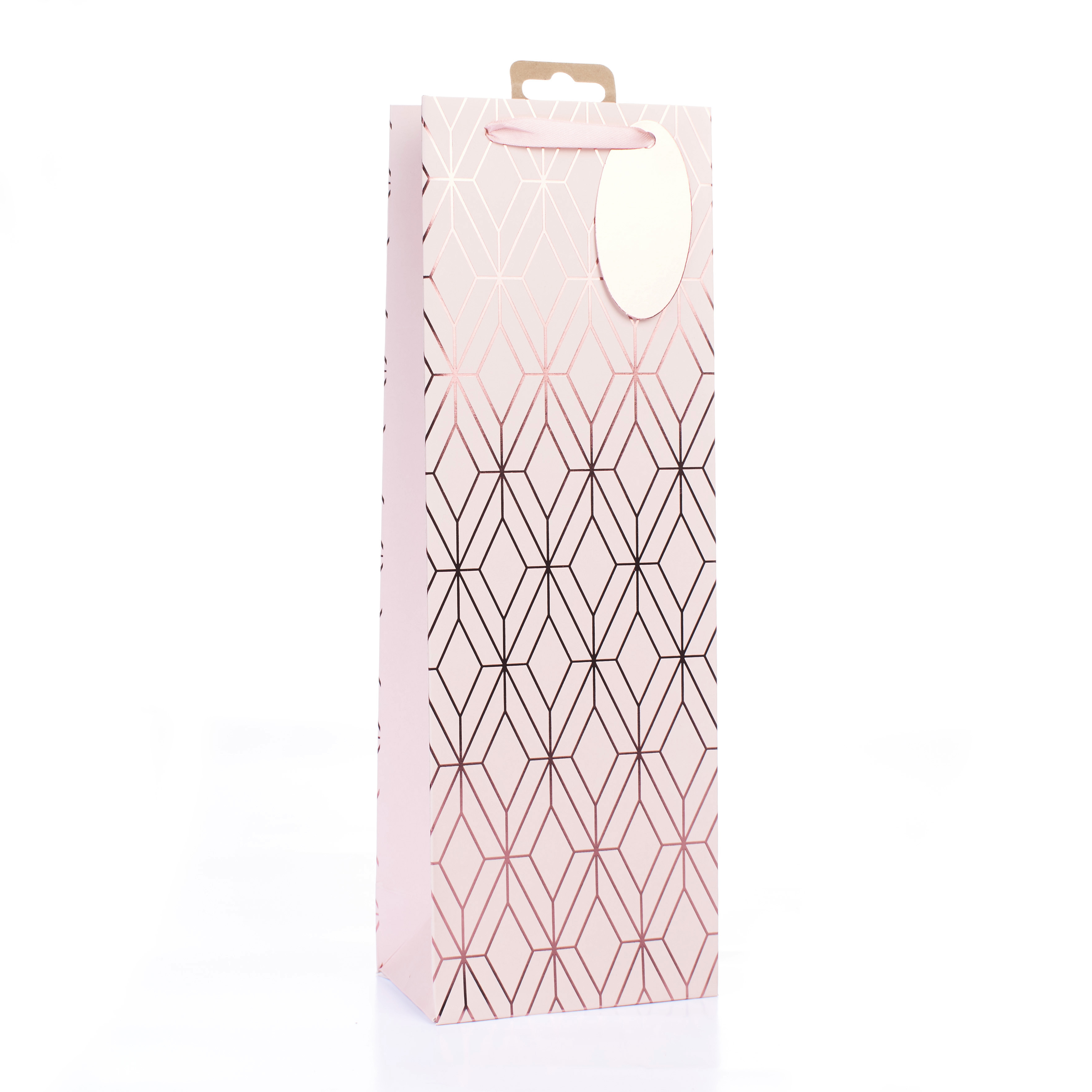 Tiger Feet 6 Pack Gift Bag Rose Gold Geo Bottle