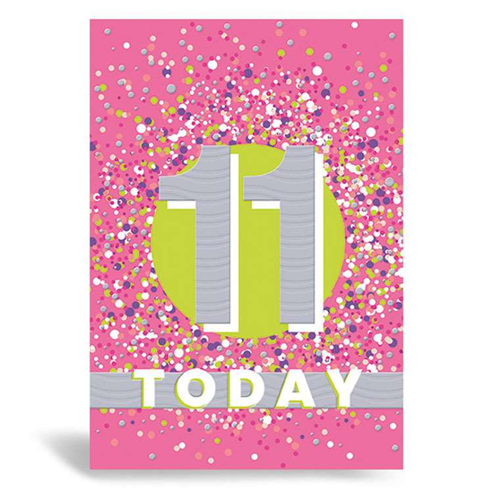 Prelude Pzazzle C50 Birthday Age 11 6pk