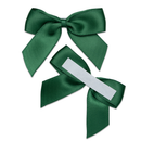Ribbon Bows Bottle Green 5cm 12pk