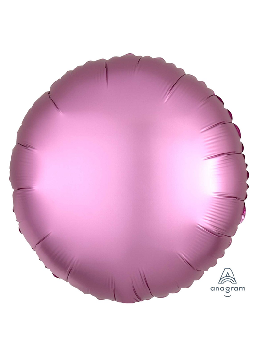 Anagram Foil Balloon Satin Luxe Pink Round 18"