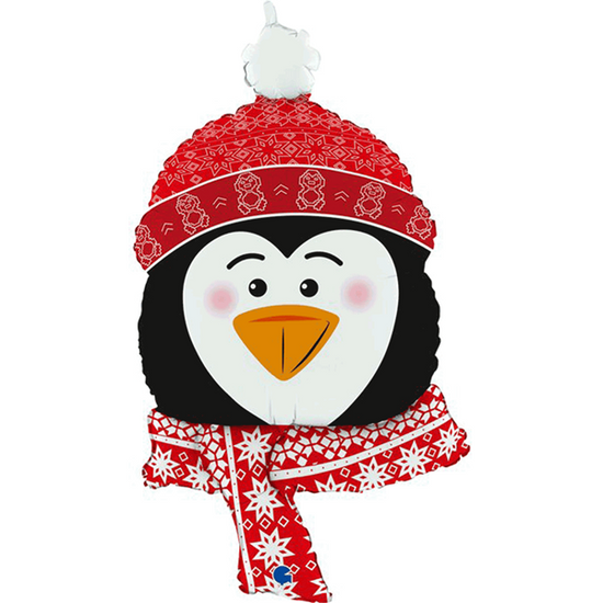 Foil Blln Shape Sweet Penguin Head