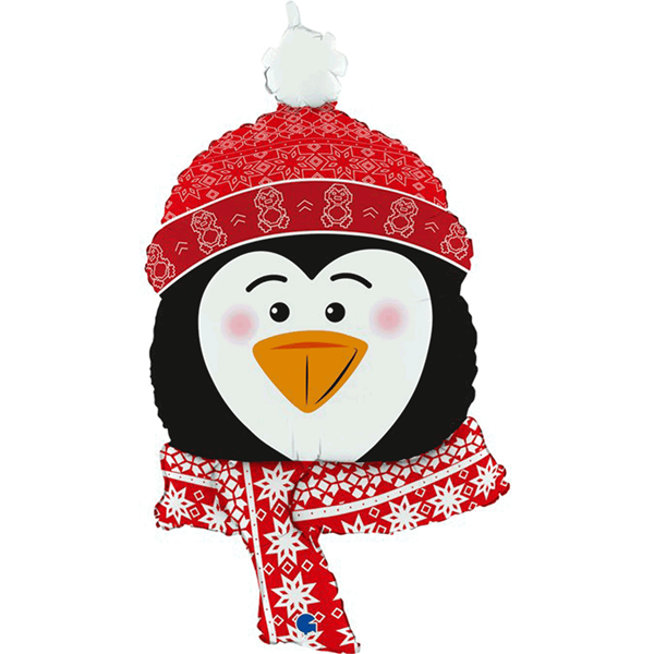 Foil Blln Shape Sweet Penguin Head