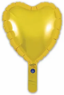 Oaktree 5 Pack Foil Balloon Gold Heart 9