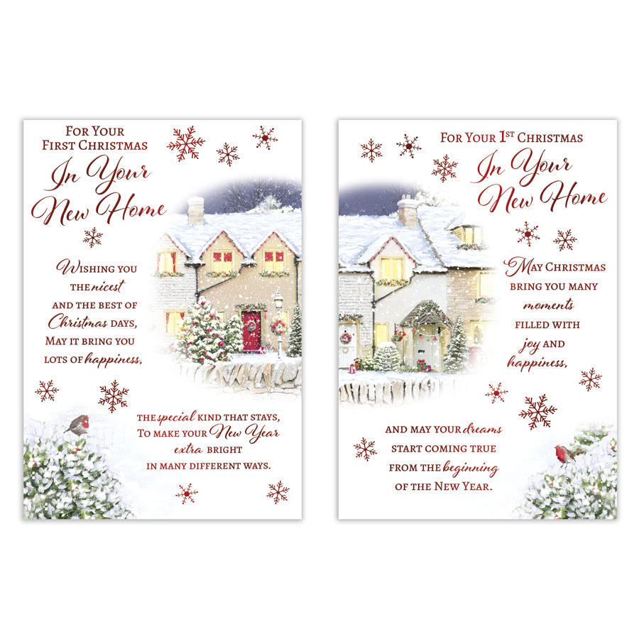 Poppyhill 12 Pack Cards C50 1st Christmas New Home