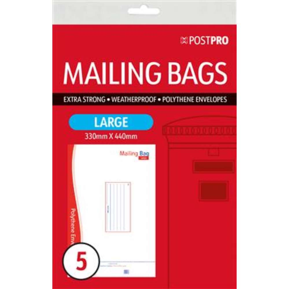 5pk Mailing Bag Large