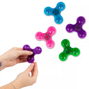Set of 24 neon fidget spinners for kids and adults, colorful plastic toys for stress relief and fun by One For Fun.