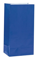 Unique 12 Pack Sweet Bags Paper Royal Blue
