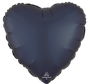 Anagram Foil Balloon Satin True Navy Heart 18