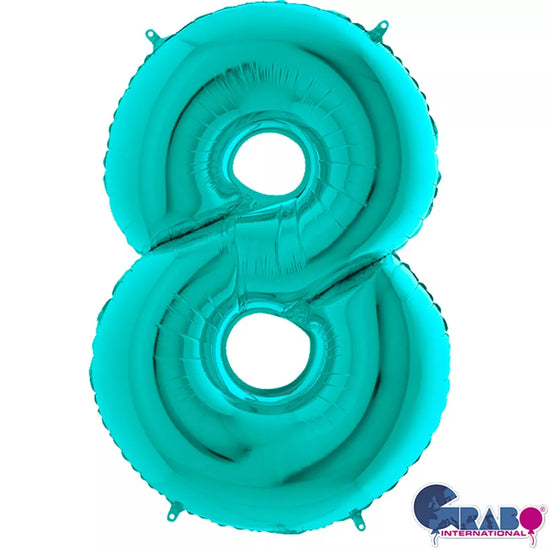 Grabo Foil Balloon Tiffany 40" Number 8