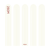 Kalisan 100 Pack Latex Balloons Retro White 260