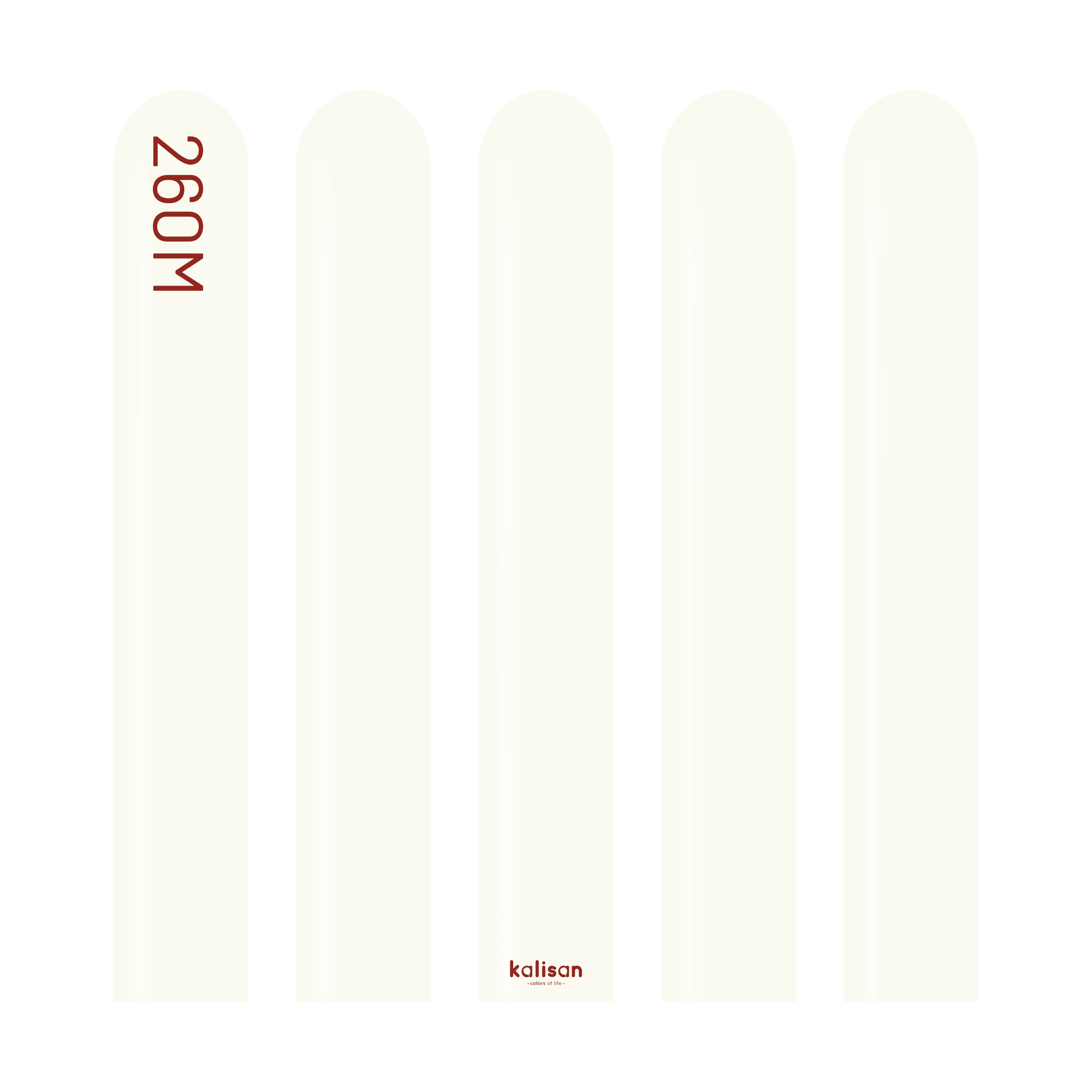 Kalisan 100 Pack Latex Balloons Retro White 260