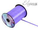 Lavender Eleganza balloon ribbon, 5mm wide, 500 yards, soft satin finish, ideal for decorating and gift wrapping.