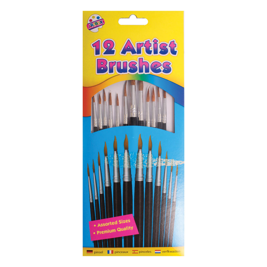Tallon 12 Pack Artist Brushes