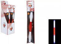 Glow Stick England party accessory, 10-inch long with 15mm diameter, by PMS International, glowing in vibrant colors.