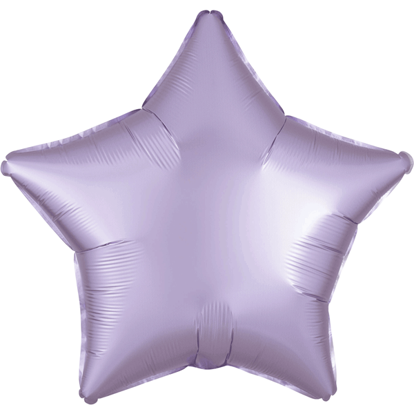 Anagram Satin Luxe Pastel Lilac 18" Star Foil