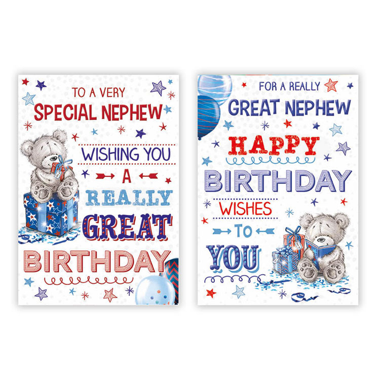 Poppyhill 12 Pack Cards C50 Birthday Nephew