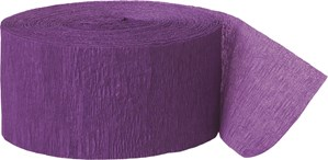 Purple 81ft Crepe Streamer