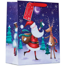 Partisan 6 Pack Gift Bag Santa & Rudolph Large