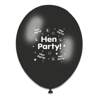 6 x 8pk Latex Balloons Hen Party