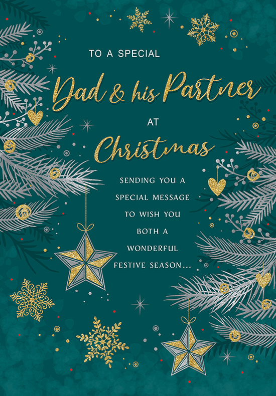 Regal 6 Pack C75 Cards Christmas Dad & Partner