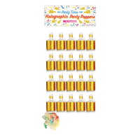 Henbrandt 20 Pack Party Poppers Gold