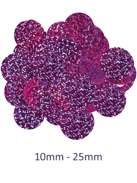 Oaktree Confetti Holographic Fuchsia 25mm 50g