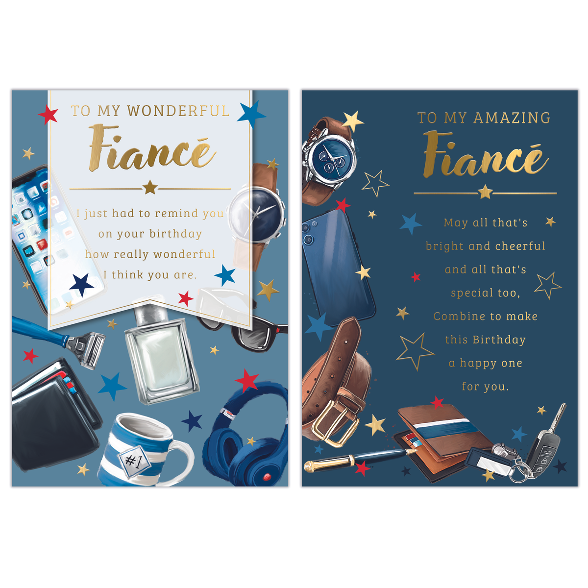 Poppyhill 12 Pack Cards C50 Birthday Fianc