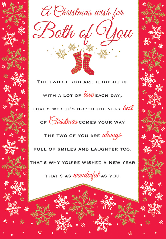 Regal 6 Pack C75 Cards Christmas Both Of You