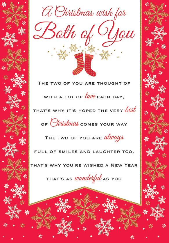 Regal 6 Pack C75 Cards Christmas Both Of You