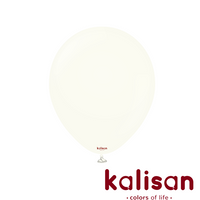Kalisan Retro White 12" Latex Balloons 100pk