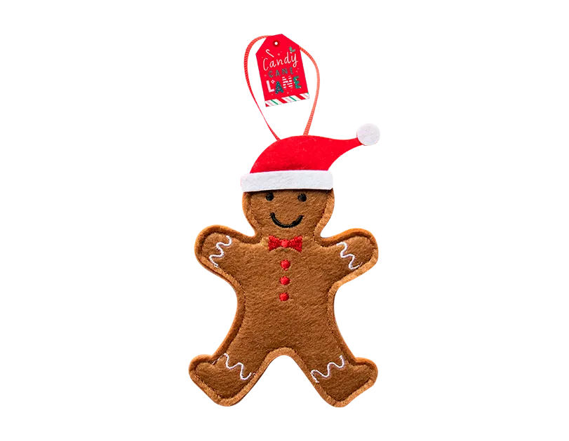 Gem Imports Decoration Felt Gingerbread Man