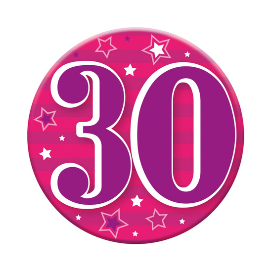 Small Badges Age 30 Female 6pk