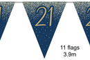 Oaktree Bunting Age 21 Gold & Navy 3.9m