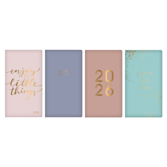 Diary Slim WTV Fabric Fashion Assorted 2027 24pk