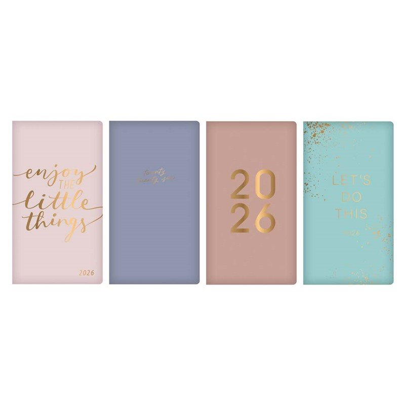 Diary Slim WTV Fabric Fashion Assorted 2027 24pk