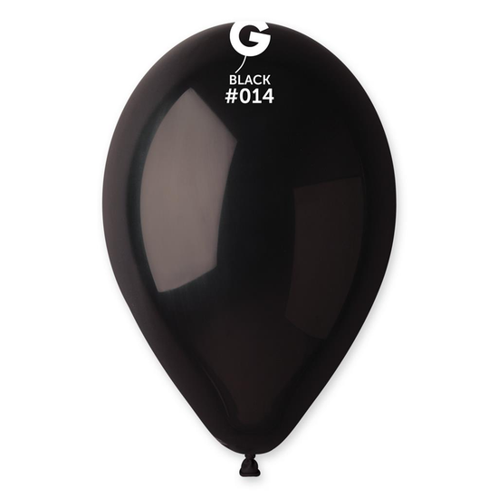 Gemar Standard Black 13" Latex Balloons 50pk