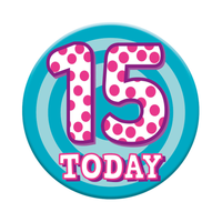 Small Badges Age 14 & 15 Female 6pk