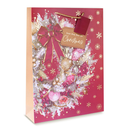12pk Extra Large Portrait Gift Bags Wreath