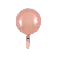 Oaktree Rose Gold Round 9" Foil Balloon (Loose)