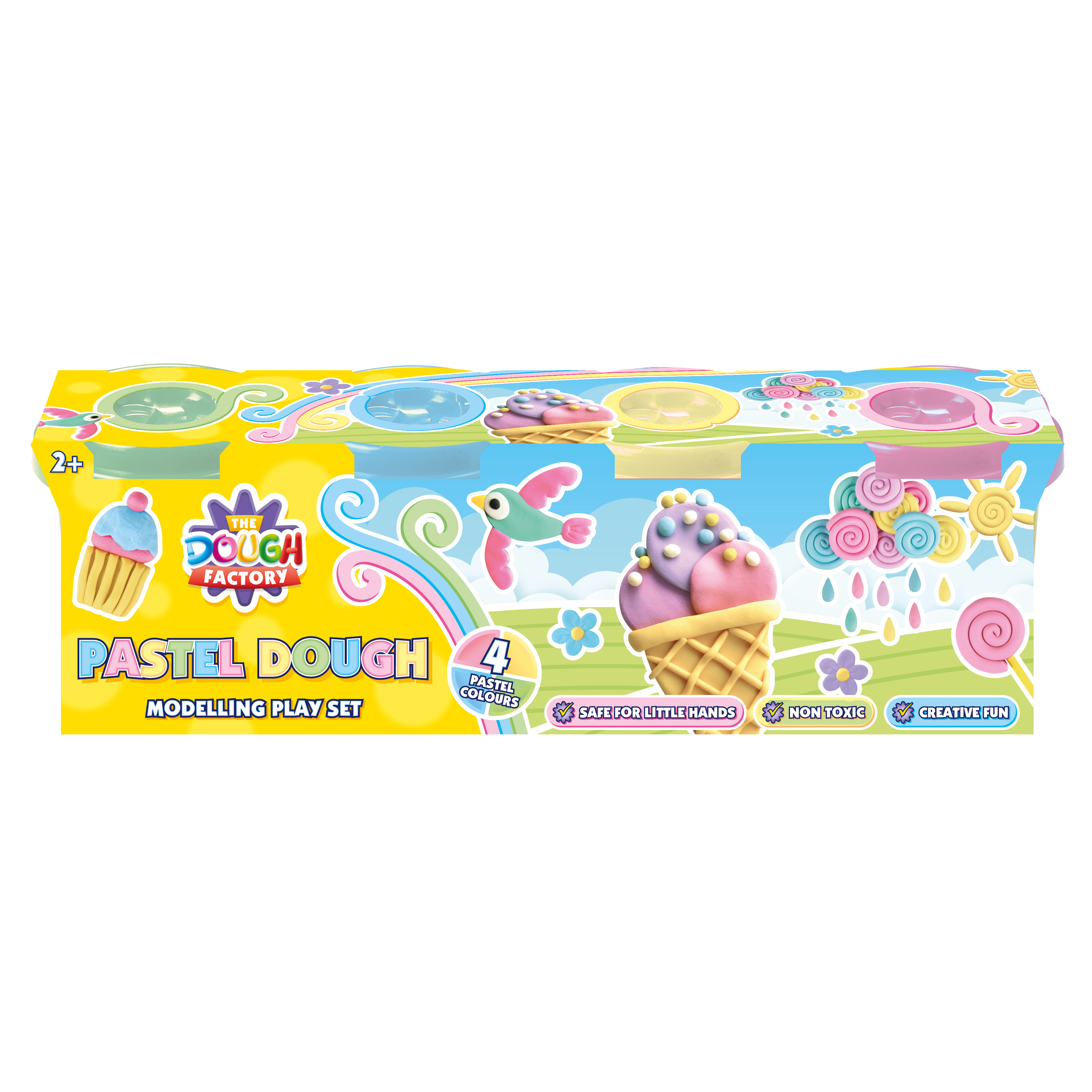 4pk 4oz Dough Pastel
