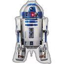 Procos Star Wars R2D2 40-inch foil balloon featuring a detailed R2D2 design for space-themed celebrations.