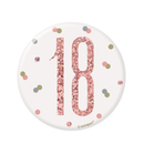 Rose Gold Glitz Age 18 Badge 3